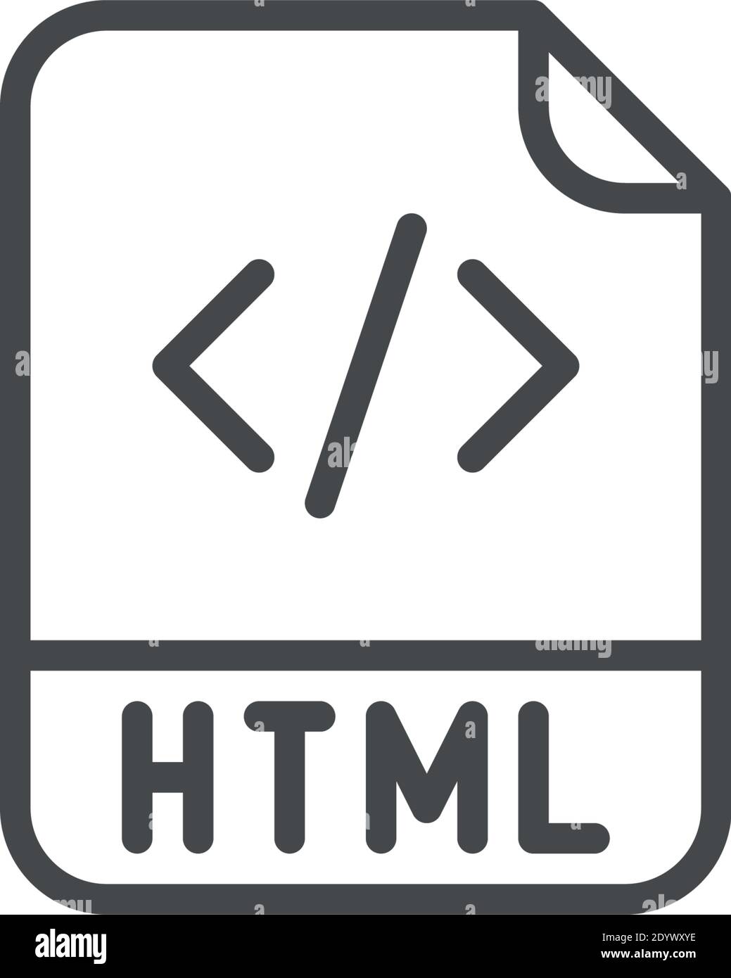 icône de vecteur html illustration moderne de vecteur simple Illustration de Vecteur