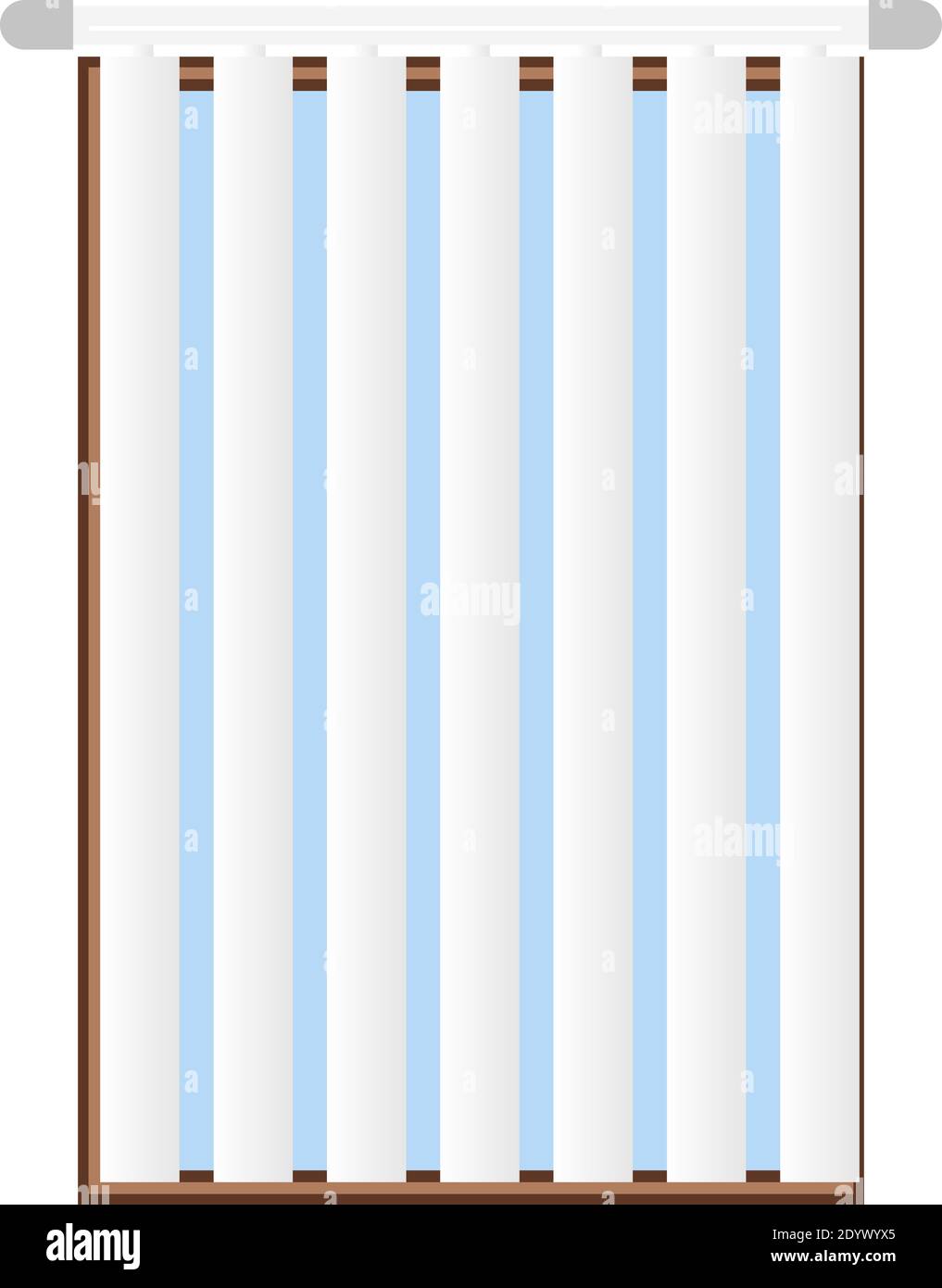 Fenêtre avec rideaux, illustration, vecteur sur fond blanc. Illustration de Vecteur
