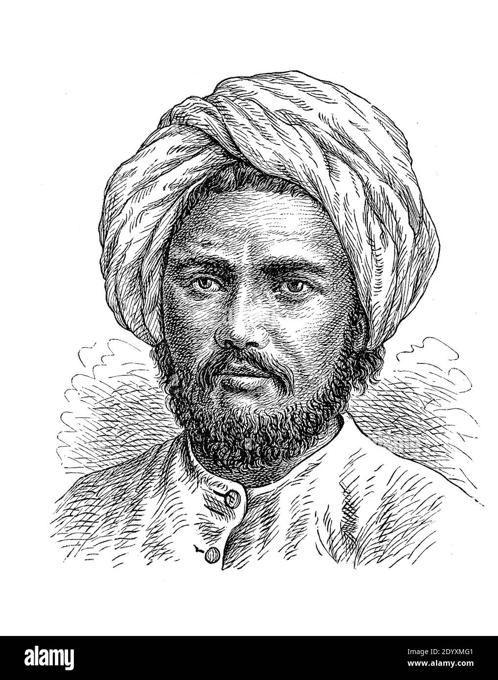 Types de peuples asiatiques, hindou de l'Inde / Typen asiatischer Völker, hindou aus Indien, Illustration aus 1881, Historisch, historique, numérique amélioration de la reproduction d'un original du 19ème siècle / digitale Reproduktion einer Originalvorlage aus dem 19. Jahrhundert, Banque D'Images