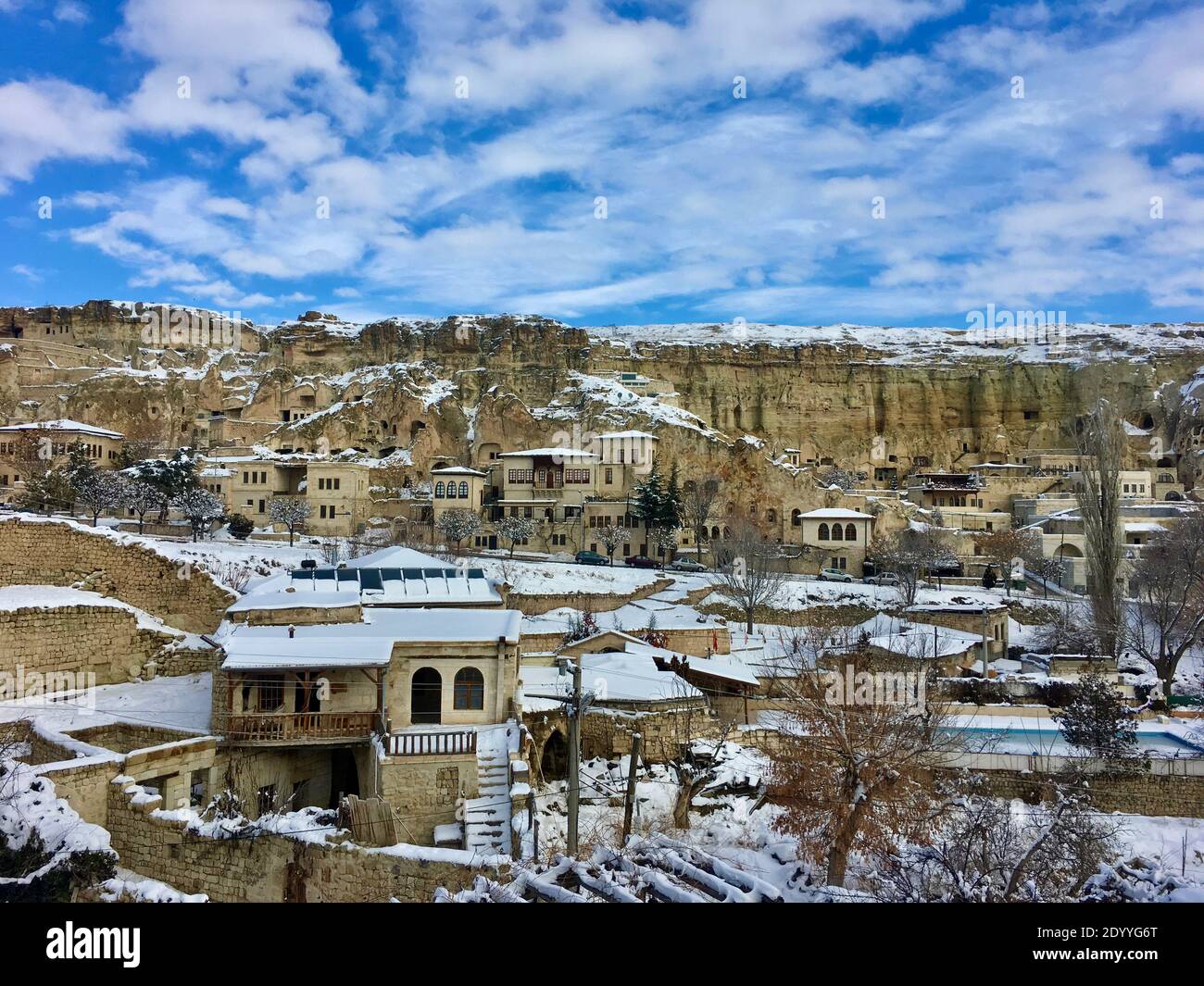 Formations rocheuses extraordinaires collines rocheuses de la vallée de Dervent, Cappadoce, Nevsehir, Turquie Banque D'Images