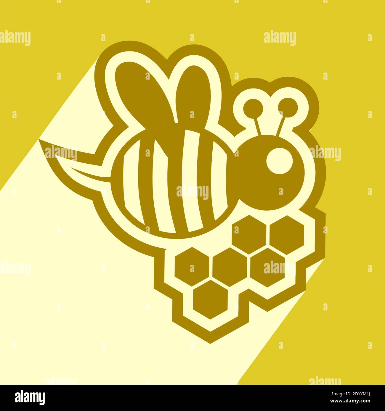 icône miel Illustration de Vecteur