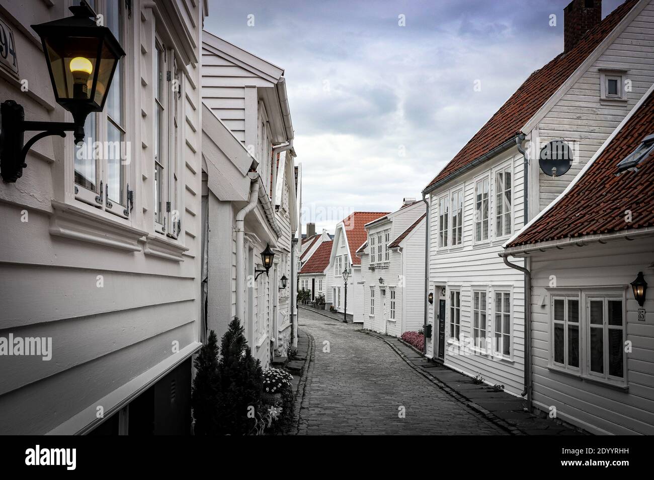 Vieux Stavanger Norvège, Norwegen Banque D'Images