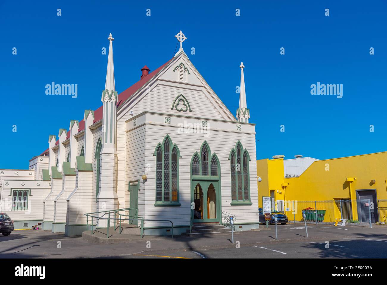 Église méthodiste Trinity à Napier, Nouvelle-Zélande Banque D'Images