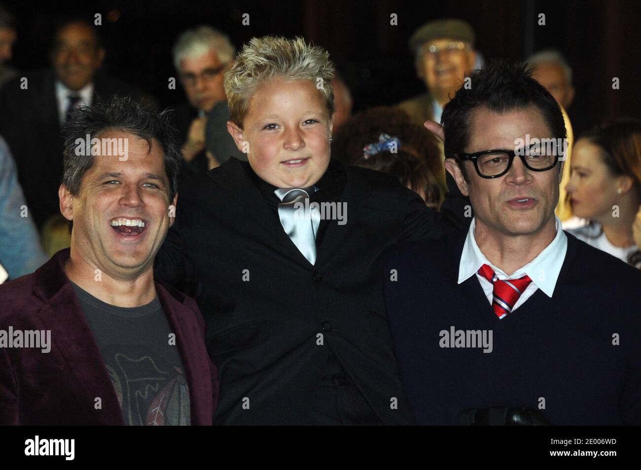 Johnny Knoxville, Jackson Nicoll et Jeff Tremaine présents à la projection de gala de Jackass présente Bad Grandpa à Odeon Covent Garden à Londres, Royaume-Uni, le 9 octobre 2013. Photo d'Aurore Marechal/ABACAPRESS.COM Banque D'Images