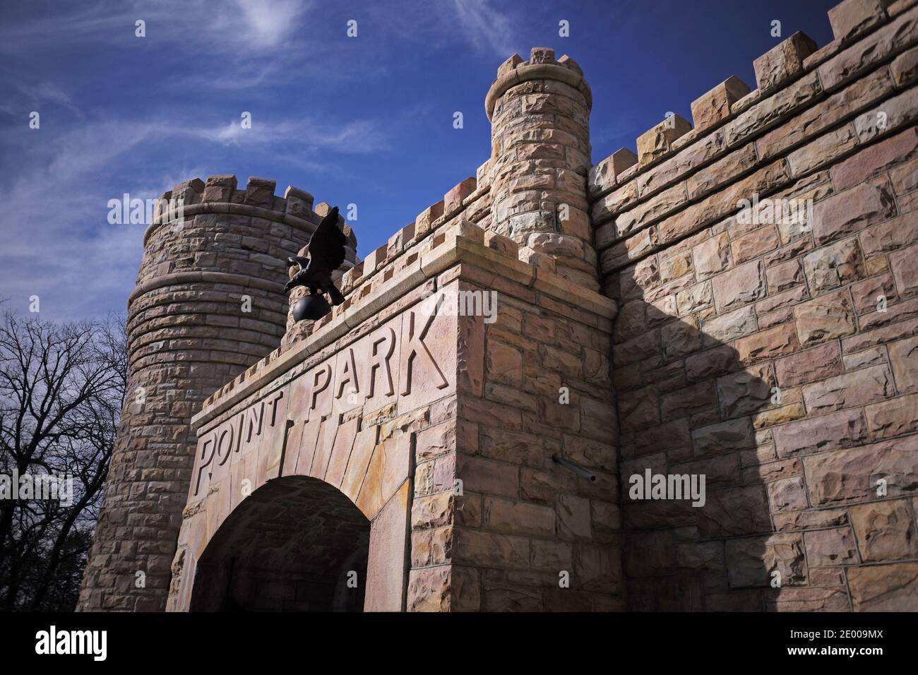 Entrée au parc militaire national de Chickamauga et Chattanooga à point Park, Lookout Mountain, Tennessee Banque D'Images
