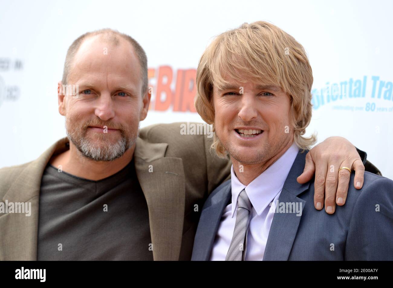 Owen Wilson et Woody Harrelson arrivent à la première de Free Birds au Westwood Village Theatre de Los Angeles, CA, États-Unis, le 13 octobre 2013. Photo de Lionel Hahn/ABACAPRESS.COM Banque D'Images