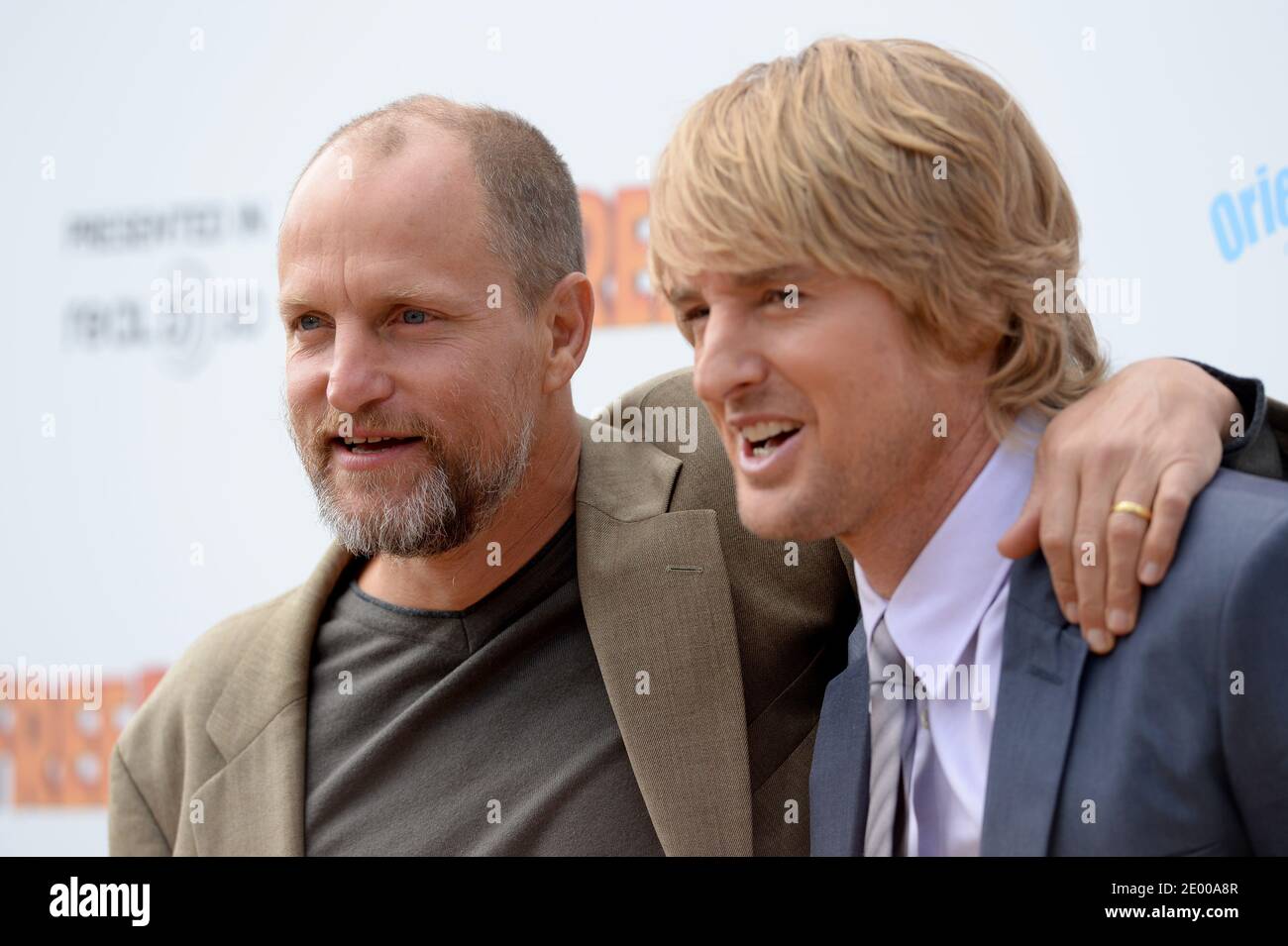 Owen Wilson et Woody Harrelson arrivent à la première de Free Birds au Westwood Village Theatre de Los Angeles, CA, États-Unis, le 13 octobre 2013. Photo de Lionel Hahn/ABACAPRESS.COM Banque D'Images