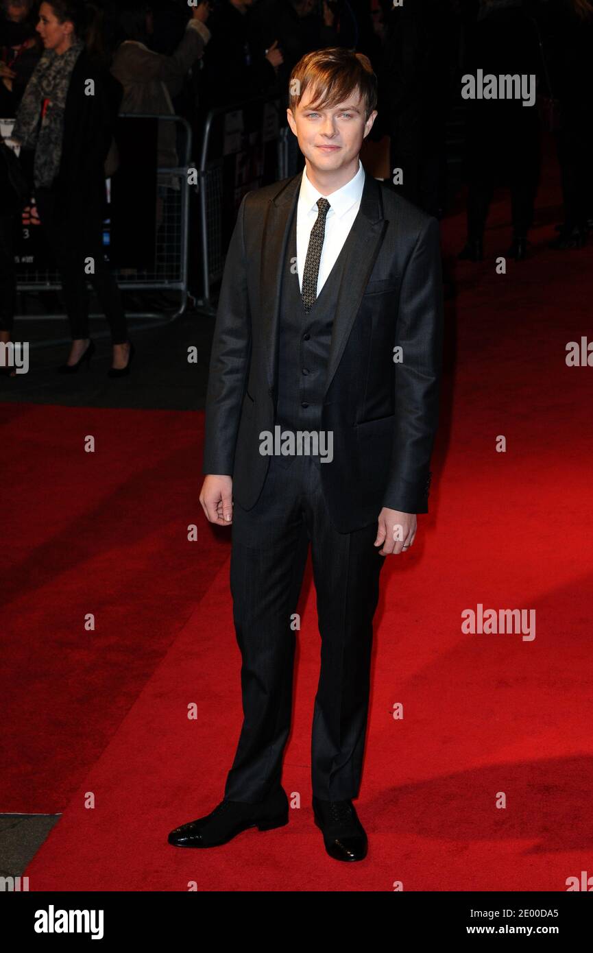 Dane DeHaan arrive pour la première du film Kill Your Darlings dans le cadre du 57e Festival du film BFI à Odeon West End à Londres, Royaume-Uni, le 17 octobre 2013. Photo d'Aurore Marechal/ABACAPRESS.COM Banque D'Images