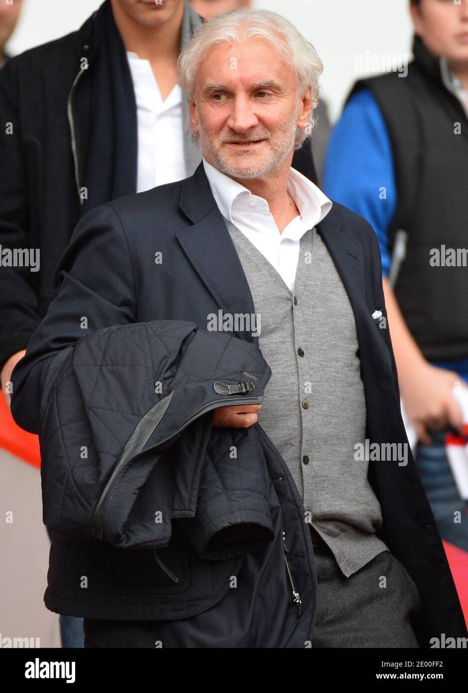 Rudi Voller lors du match de football de la première Ligue française, Paris Saint-Germain contre SC Bastia au Parc des Princes à Paris, France, le 19 octobre 2013. Photo de Christian Liewig/ABACAPRESS.COM Banque D'Images