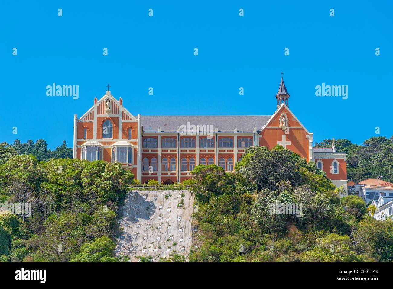 Église catholique et monastère de Saint Gerard à Wellington, Nouvelle-Zélande Banque D'Images