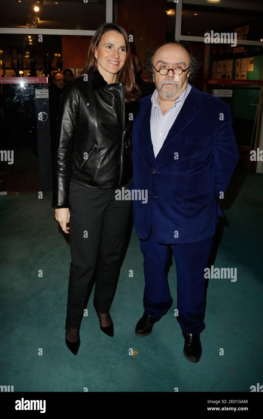 Aurelie Filippetti et Jean-Michel Ribes assistent à la fête de la culture contre la haine au Théâtre du rond-point, à Paris, France, le 2 décembre 2013. Photo Jerome Domine/ABACAPRESS.COM Banque D'Images