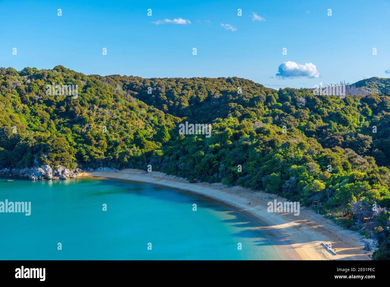 Baie de te Pukatea au parc national d'Abel Tasman à New Zélande Banque D'Images