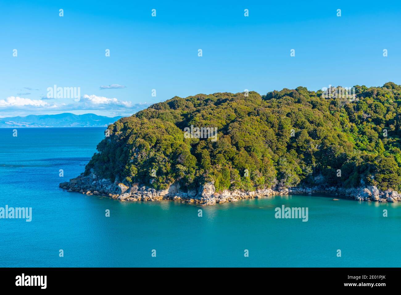 Baie de te Pukatea au parc national d'Abel Tasman à New Zélande Banque D'Images