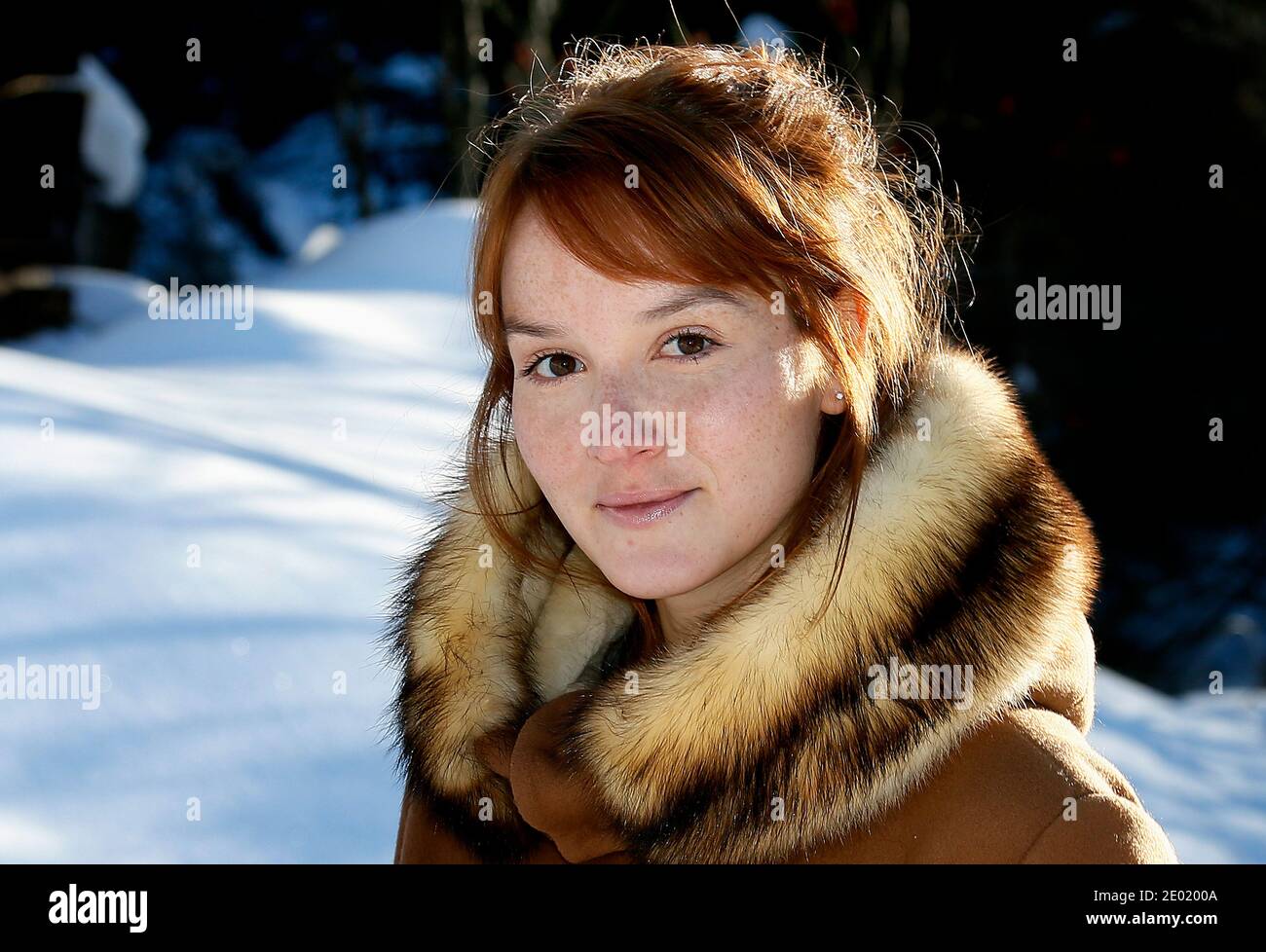 Membre du jury et actrice Anais Demoustier participant au 5ème Festival du film européen des Arcs, à les Arcs, Alpes françaises, France, le 17 décembre 2013. Photo de Patrick Bernard/ABACAPRESS.COM Banque D'Images