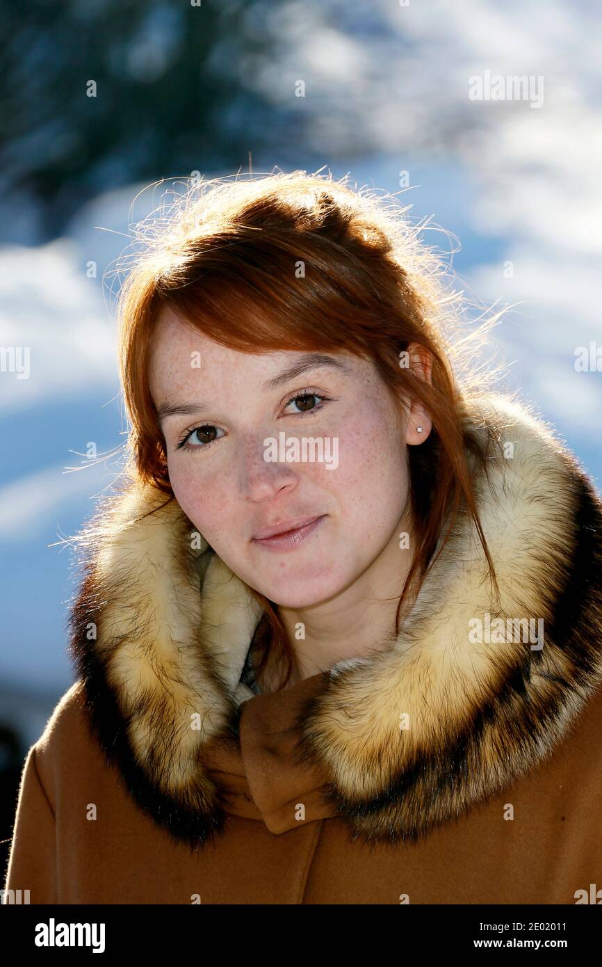 Membre du jury et actrice Anais Demoustier participant au 5ème Festival du film européen des Arcs, à les Arcs, Alpes françaises, France, le 17 décembre 2013. Photo de Patrick Bernard/ABACAPRESS.COM Banque D'Images