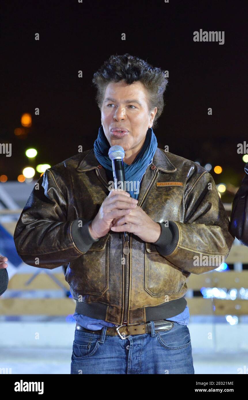 Grishka Bogdanoff lors de l'inauguration de la patinoire temporaire à Trocadéro, France, le 19 décembre 2013. Photo de Thierry Plessis/ABACAPRESS.COM Banque D'Images