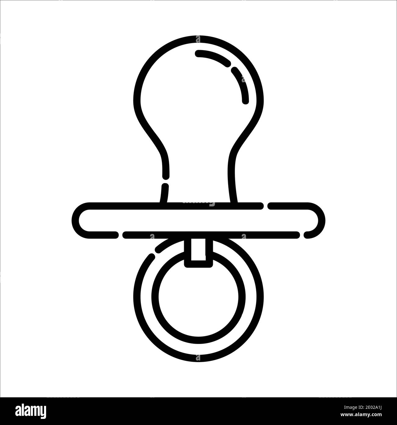 Sucette Pour Bebe Icon Design Vector Clip Art Icon Line Design Image Vectorielle Stock Alamy