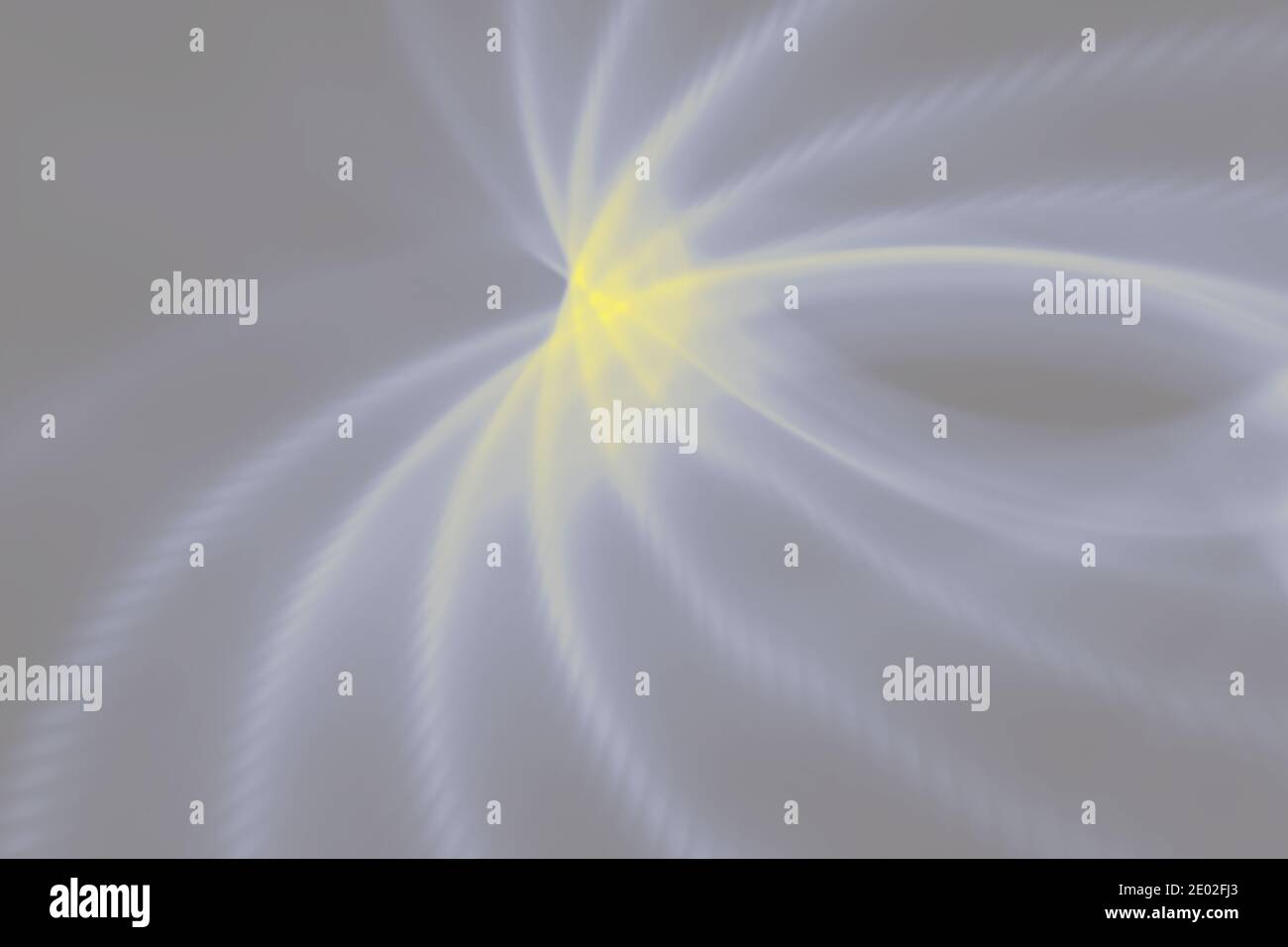 Anneaux jaunes sur fond gris, arrière-plan dynamique abstrait avec les couleurs de l'année 2021 Banque D'Images