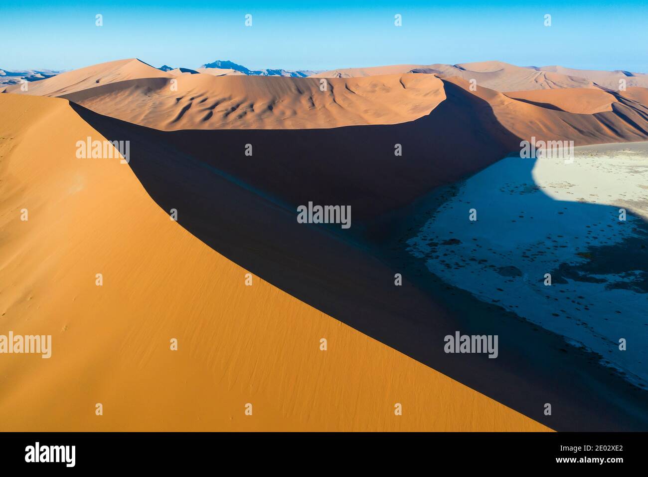 Dunes dans la région de Sossusvlei, Namib Naukluft Park, Namibie Banque D'Images