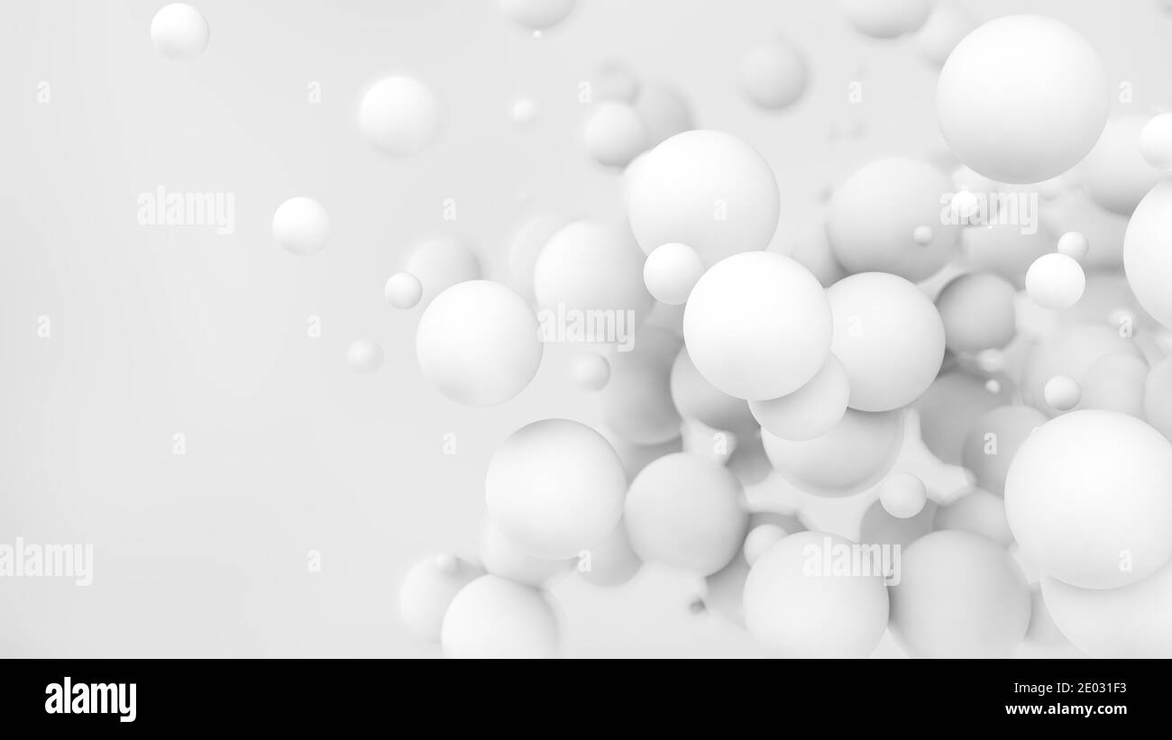 Rendu 3d d'arrière-plan des bulles abstraites Banque D'Images