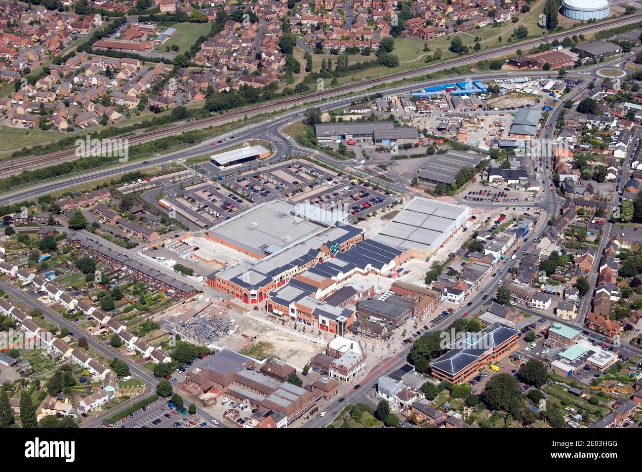 Vue aérienne de Didcot, Oxfordshire Banque D'Images