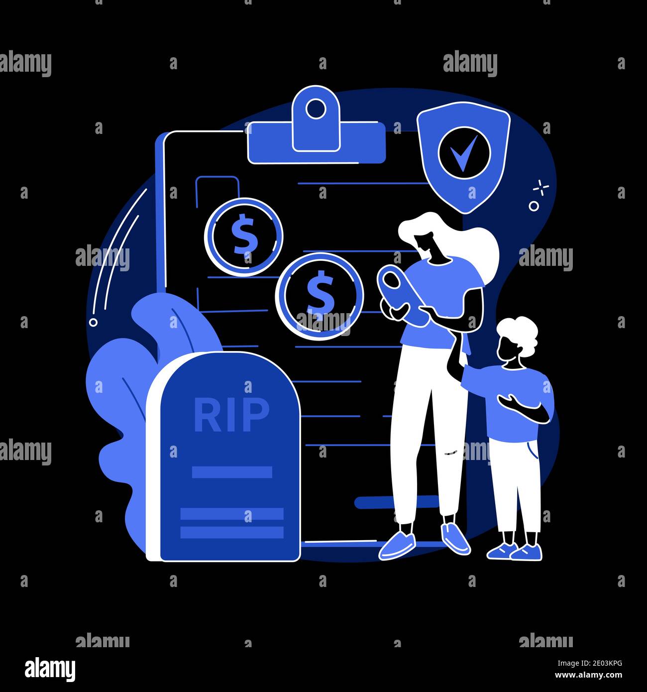 Les survivants profitent de l'illustration abstraite du vecteur de concept. Illustration de Vecteur