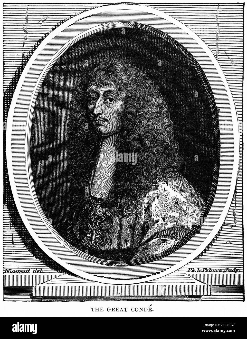 The Great Conde, Illustration, Ridpath's History of the World, Volume III, par John Clark Ridpath, LL. D., Merrill & Baker Publishers, New York, 1897 Banque D'Images