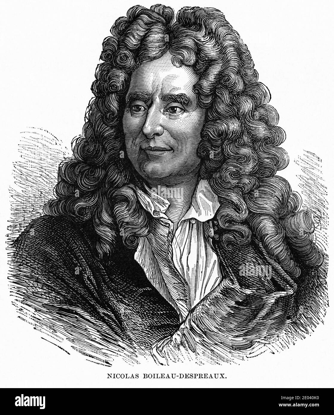 Nicolas Boileau-Despreaux, Illustration, Histoire du monde de Ridpath, Volume III, par John Clark Ridpath, LL. D., Merrill & Baker Publishers, New York, 1897 Banque D'Images
