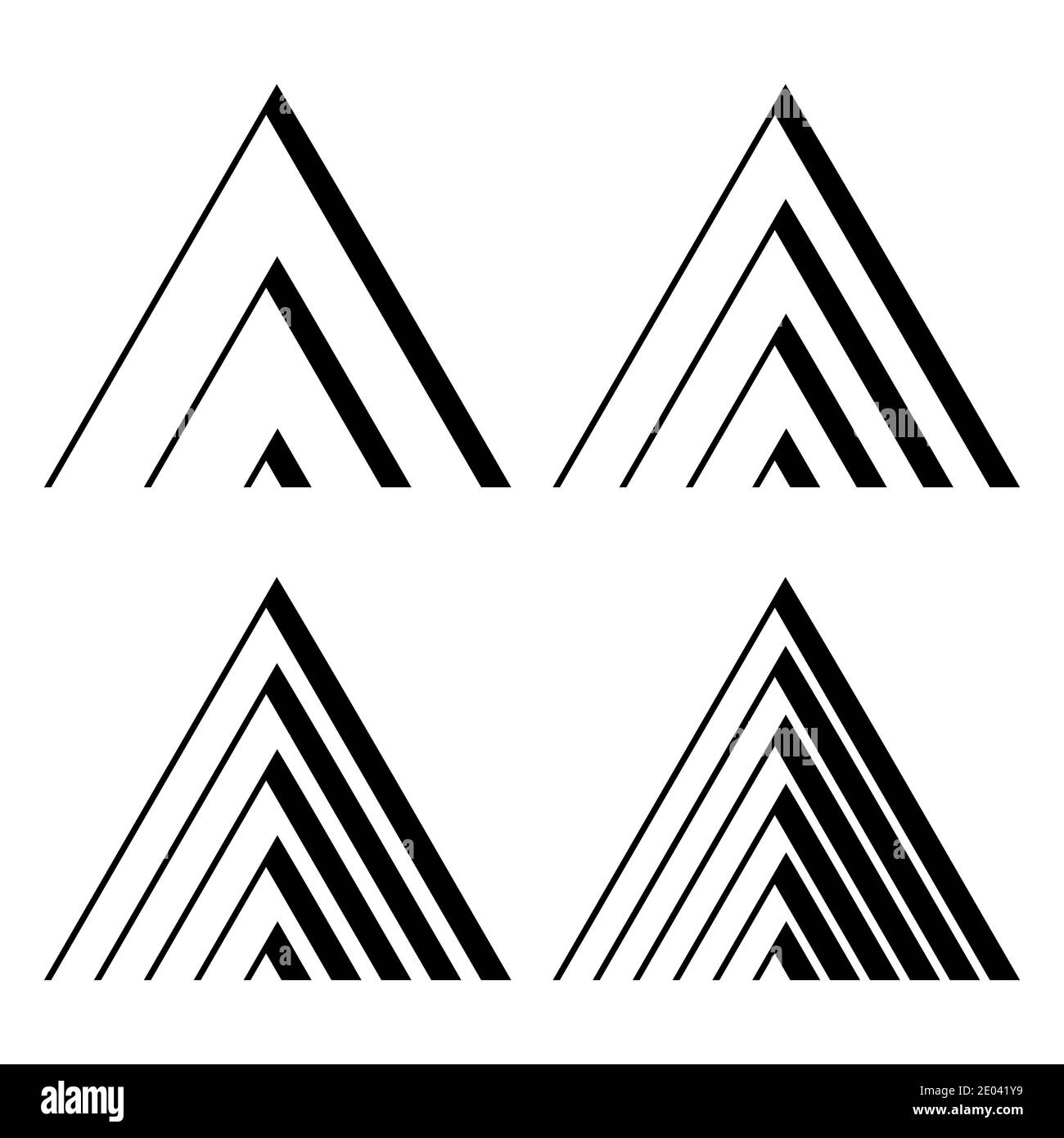 Variante de contour triangulaire - Icônes formes gratuites