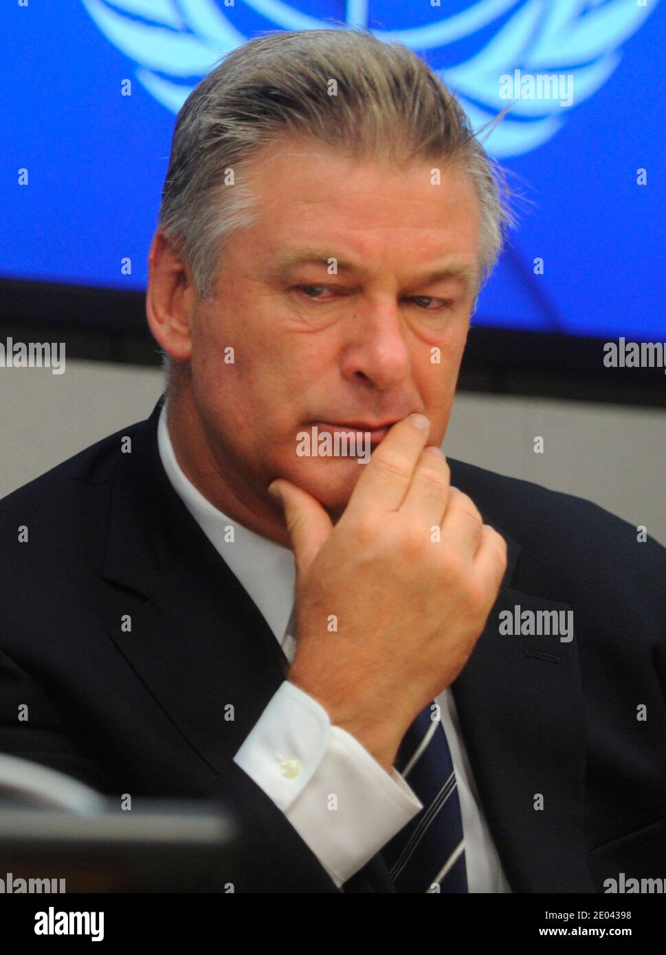 Manhattan, États-Unis d'Amérique. 22 Sep, 2015. NEW YORK, NY - 21 SEPTEMBRE : Alec Baldwin et Hilaria Baldwin participer à l'annonce de la 2015 les lauréats du Prix de l'Équateur à l'Organisation des Nations Unies le 21 septembre 2015 à New York. People : Alec Baldwin, Hilaria Baldwin Credit : tempêtes Media Group/Alamy Live News Banque D'Images