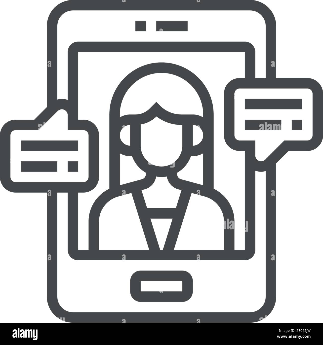 assistant numérique icône de vecteur moderne illustration de vecteur simple Illustration de Vecteur