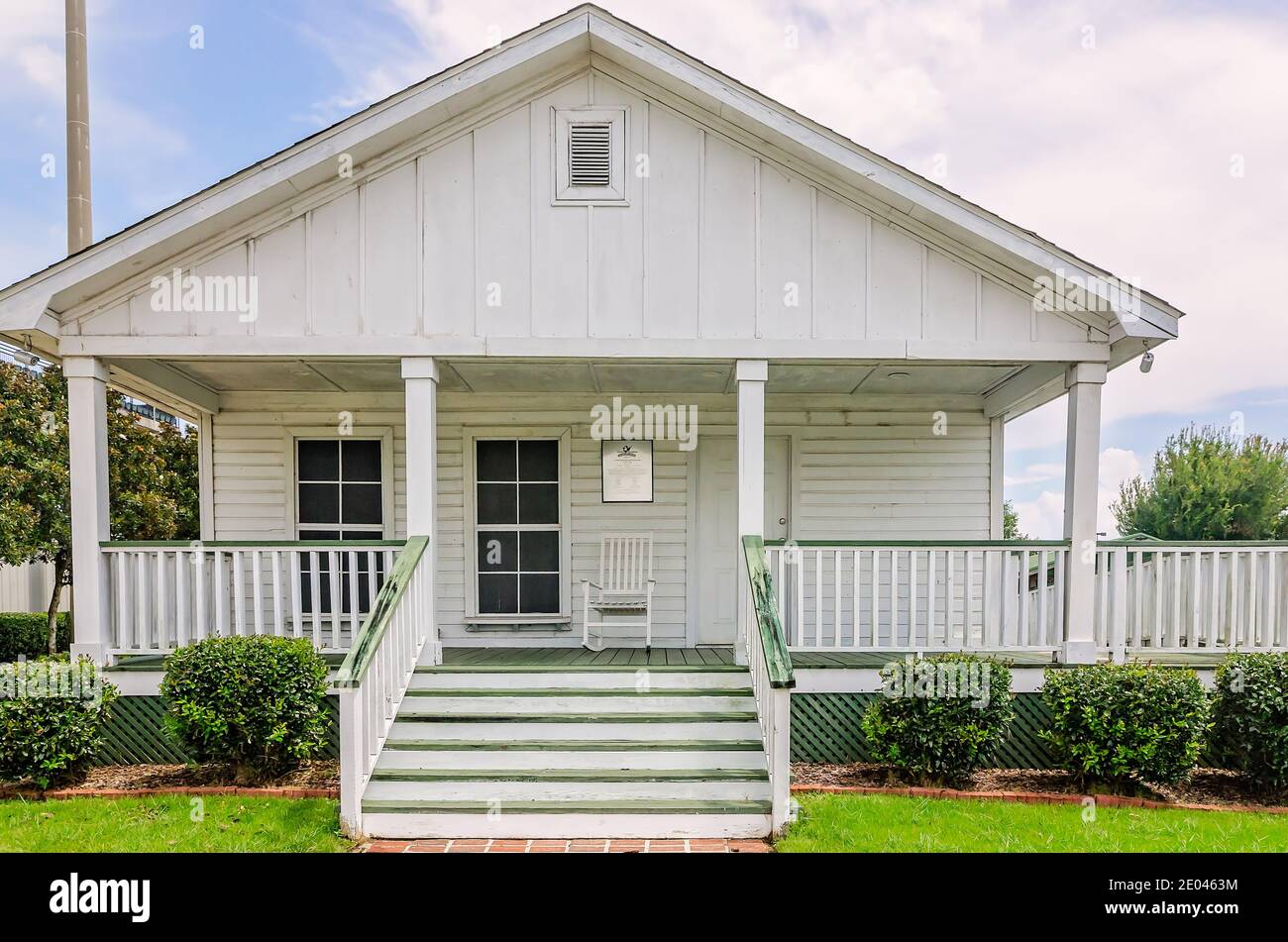 La maison et le musée de l'enfance Hank Aaron est photographié, le 23 août 2017, à Mobile., Alabama. Aaron, natif de Mobile, a joué à la Major League Baseball. Banque D'Images