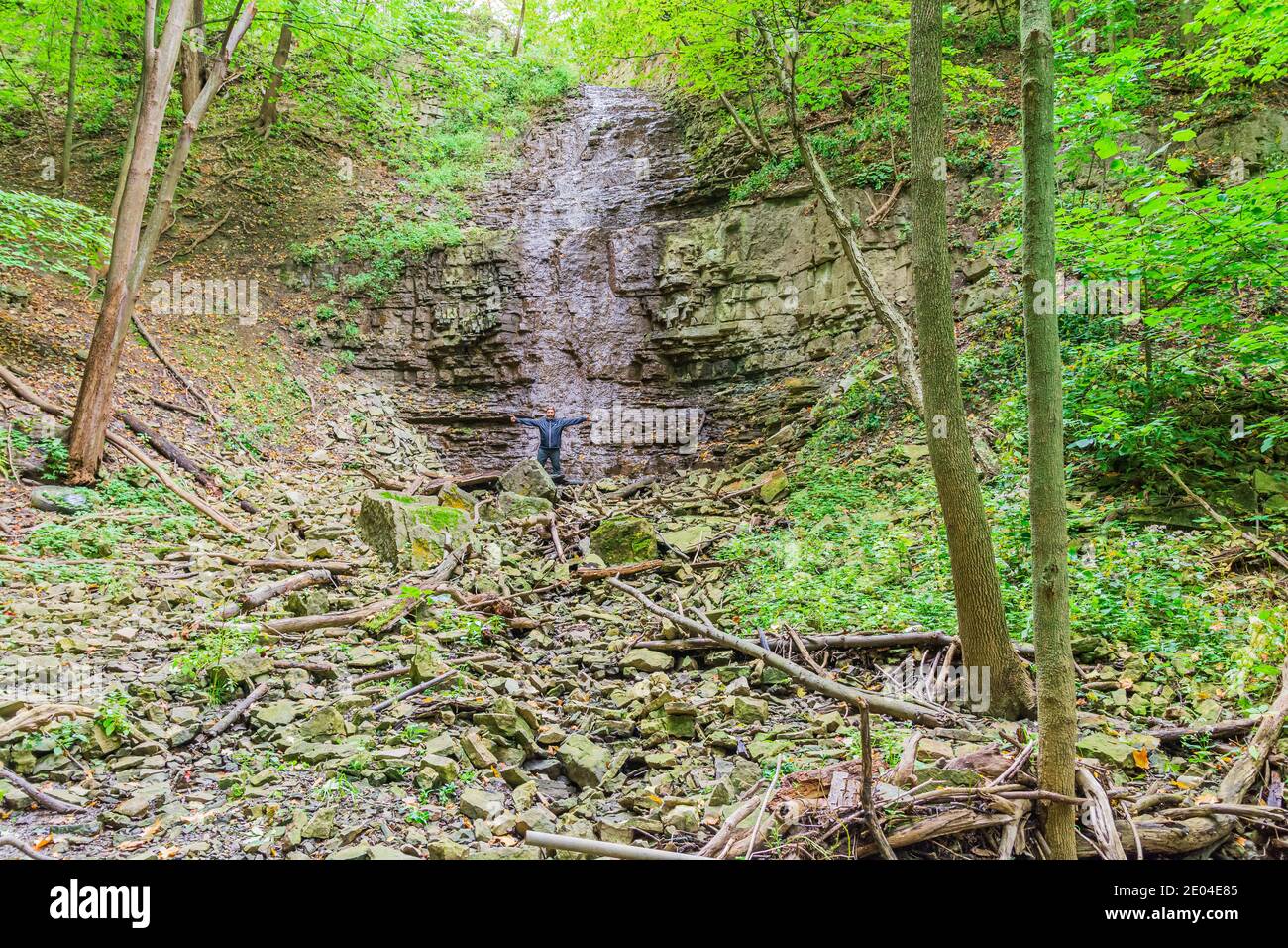 Princess Waterfalls Niagara escarpement Chedoke Radial Trail Hamilton Ontario Canada Banque D'Images