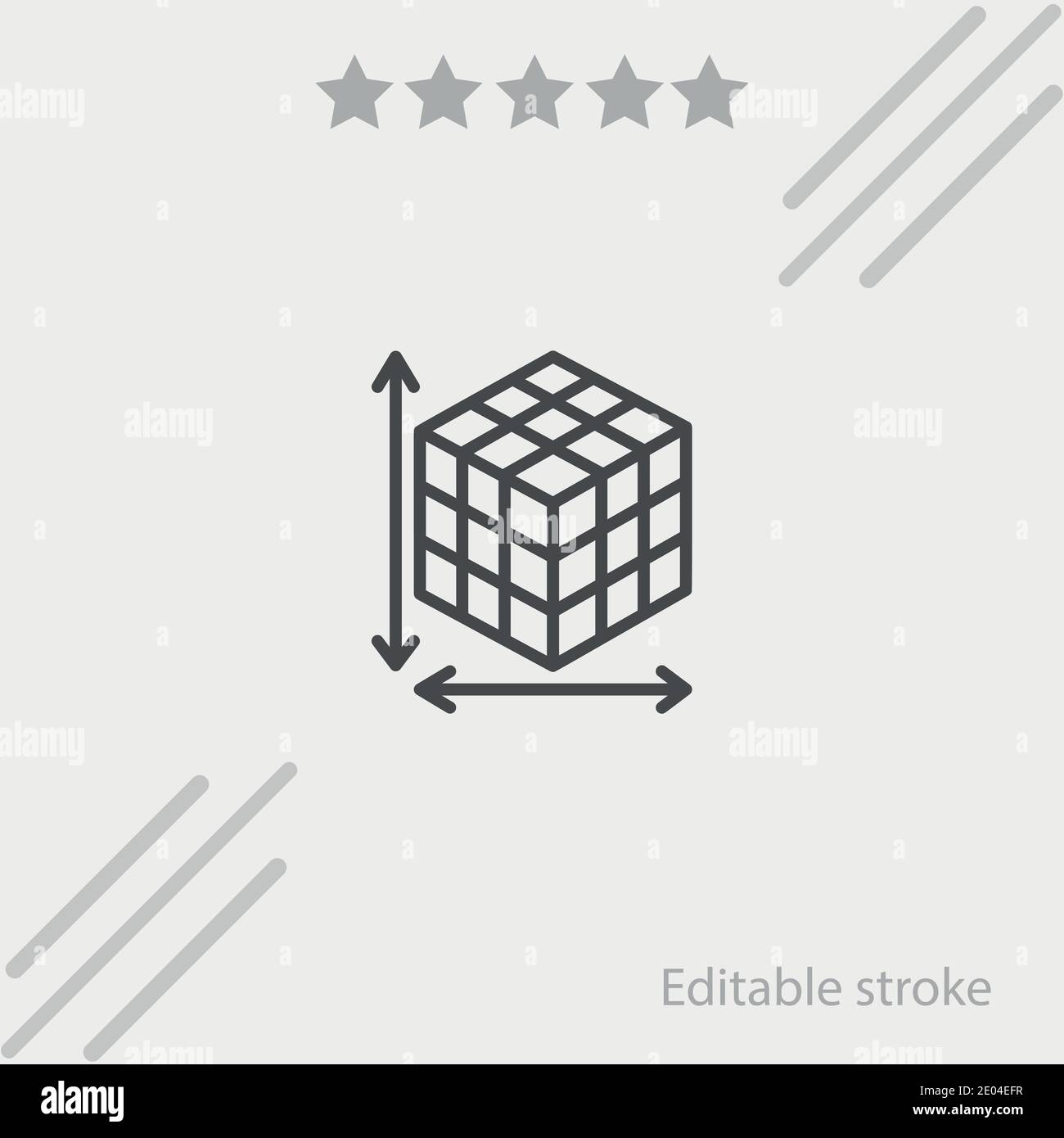 Rubik vector Icon illustration moderne de vecteur simple Illustration de Vecteur