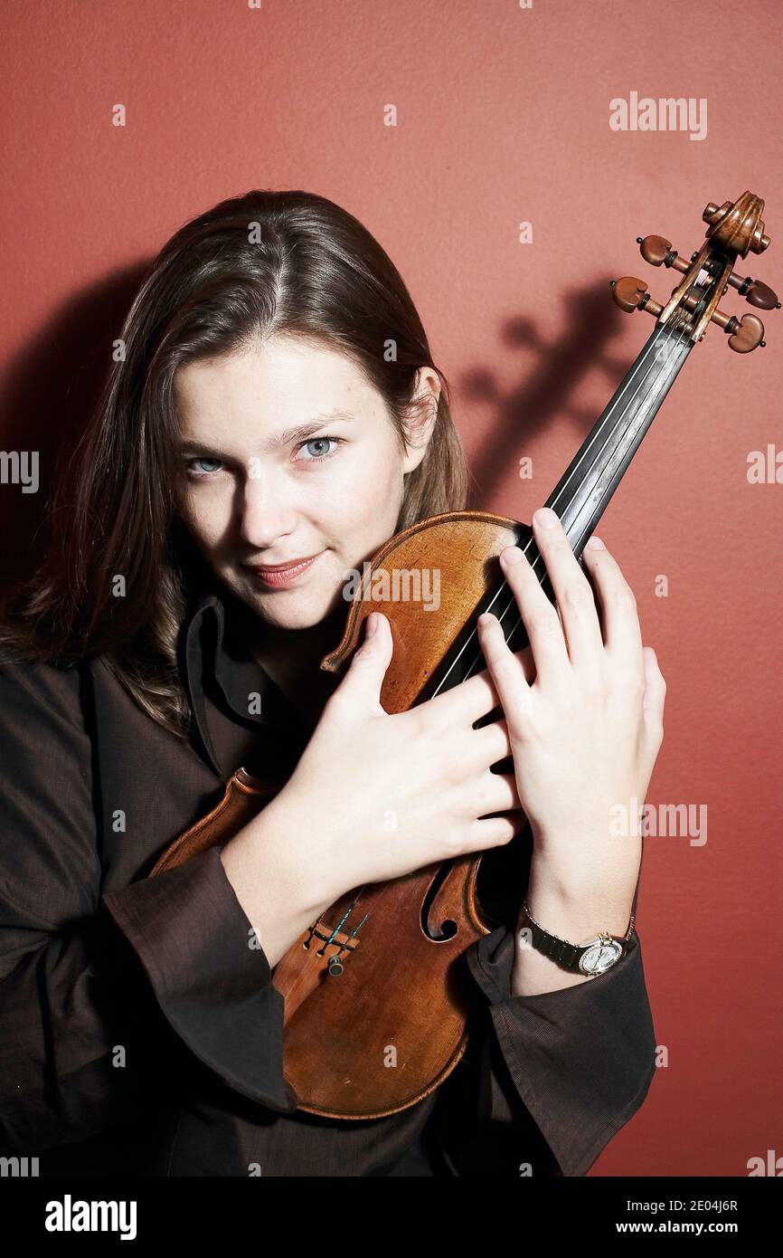 La violoniste Jansen Banque D'Images