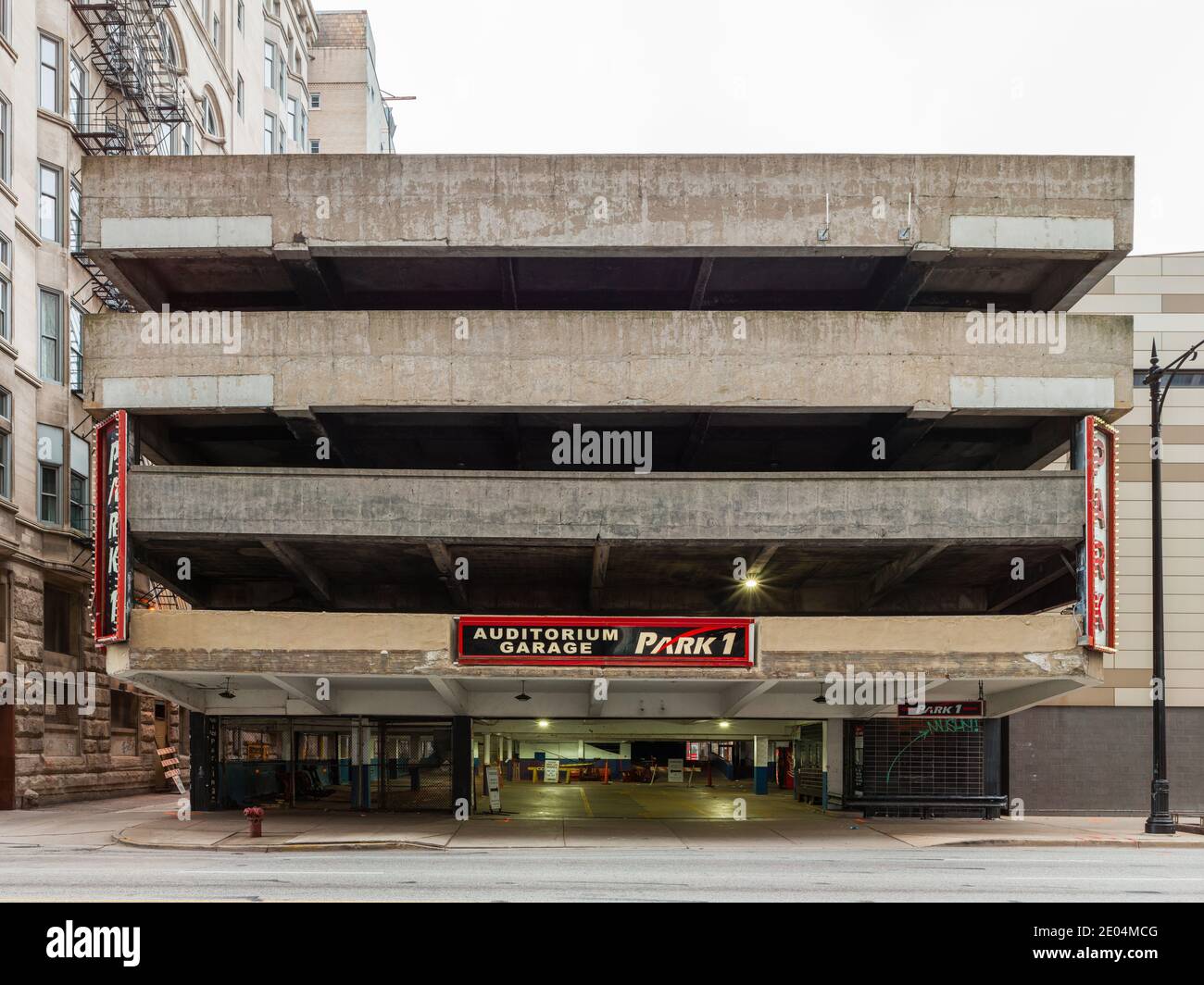 Parking de l'auditorium dans le South Loop Banque D'Images