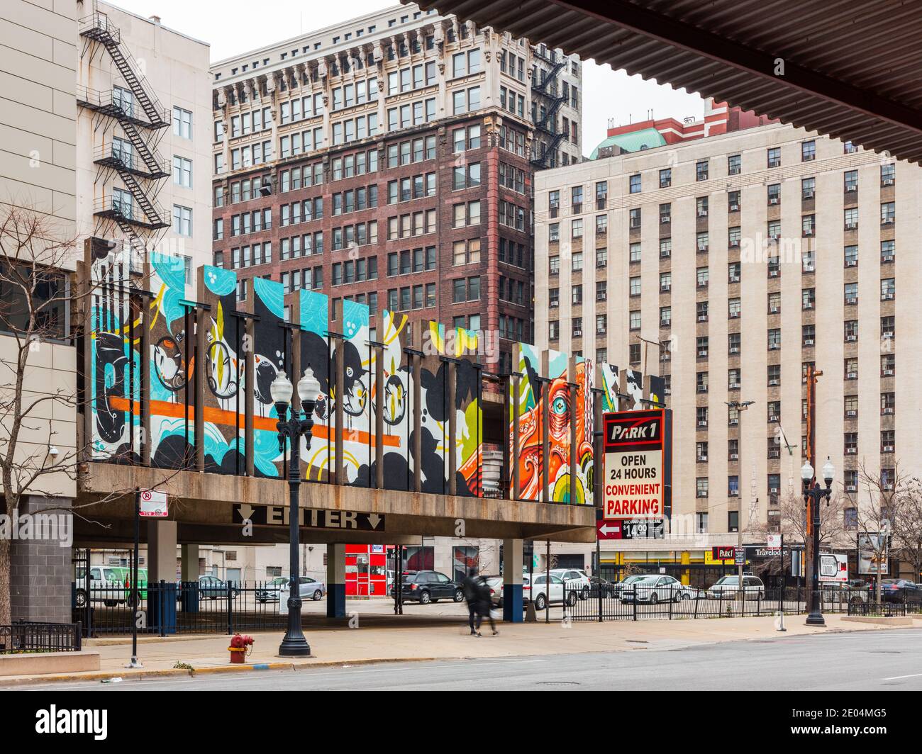 Parking de l'auditorium dans le South Loop Banque D'Images