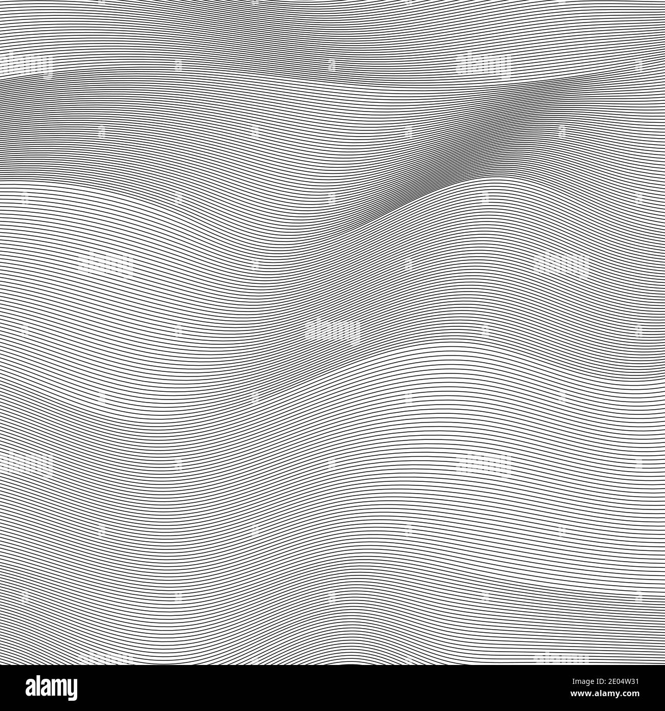 arrière-plan lignes ondulées vecteur de motif abstrait lignes de texture de surface ondulée Illustration de Vecteur