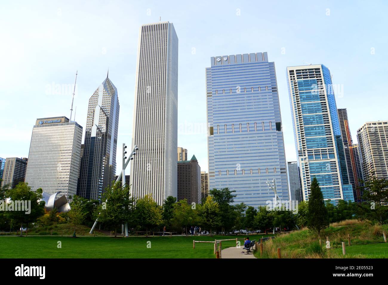 Chicago, Illinois, États-Unis - 13 octobre 2018 - la vue des gratte-ciels dans la ville Banque D'Images