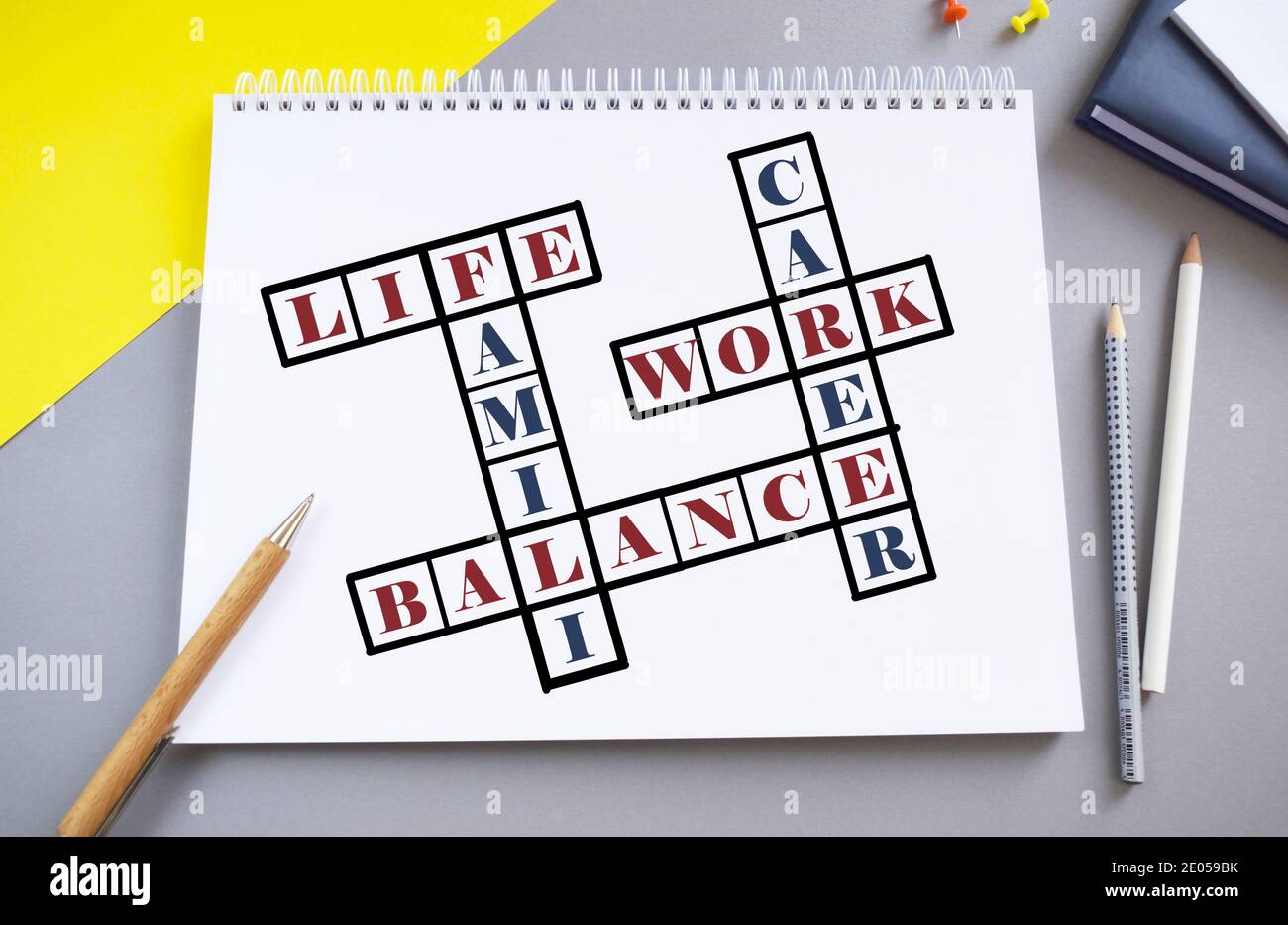 Texte de la photo d'affaires Division du temps entre le travail, la famille et les loisirs. Écriture manuscrite conceptuelle montrant l'harmonie entre l'équilibre entre vie professionnelle et vie privée. Banque D'Images