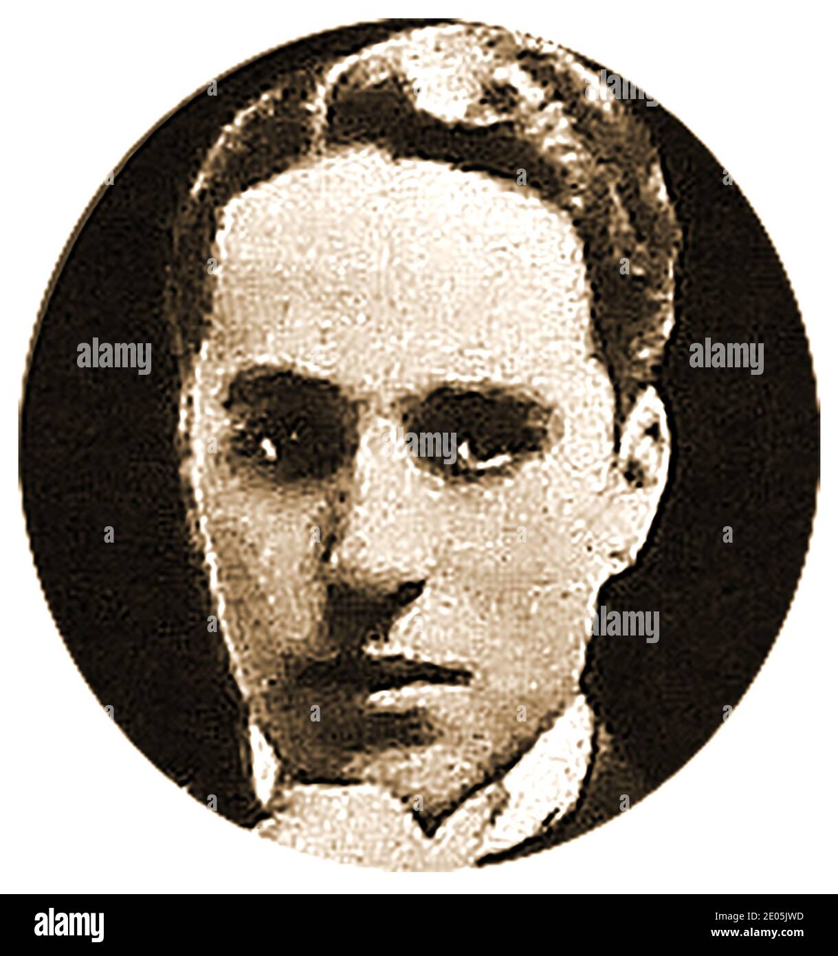Un portrait précoce de Charlie Chaplin. - Sir Charles Spencer Chaplin KBE (1889 – 1977) était un interprète de salle de musique anglaise, un acteur vaudeville, un comédien, un cinéaste, un producteur et un compositeur qui a commencé sa carrière dans les films silencieux avant de devenir une icône internationale. Il a co-fondé la société de distribution United Artists en 1919, lui donnant un contrôle total sur ses films. Son premier long métrage a été The Kid (1921), Banque D'Images