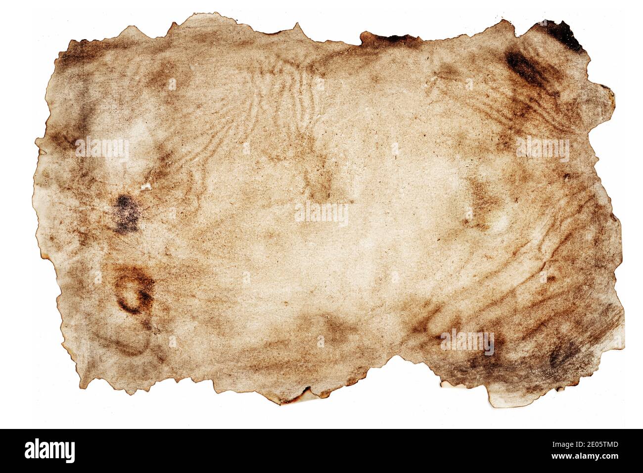 grince les bords du vieux papier texturé Banque D'Images