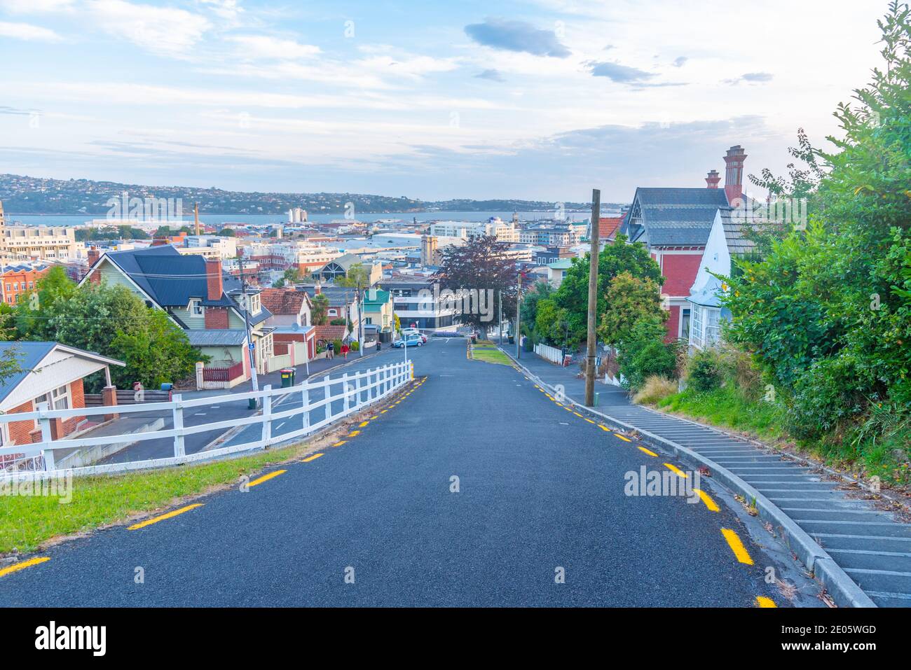 DUNEDIN, NOUVELLE-ZÉLANDE, 24 JANVIER 2020 : vue aérienne de Dunedin en Nouvelle-Zélande Banque D'Images
