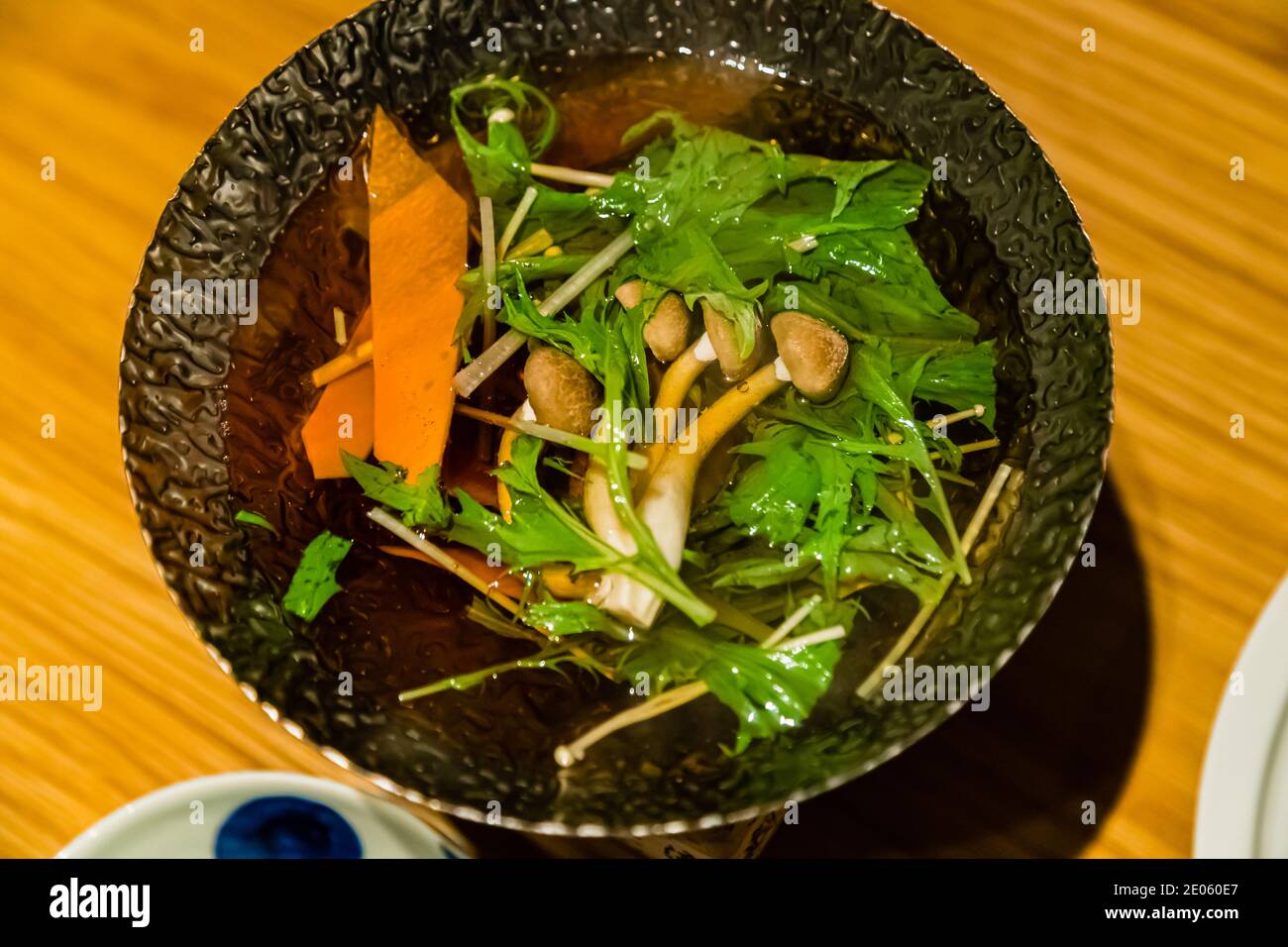 Restaurant préparation du plat de poisson à Shizuoka, Japon Banque D'Images