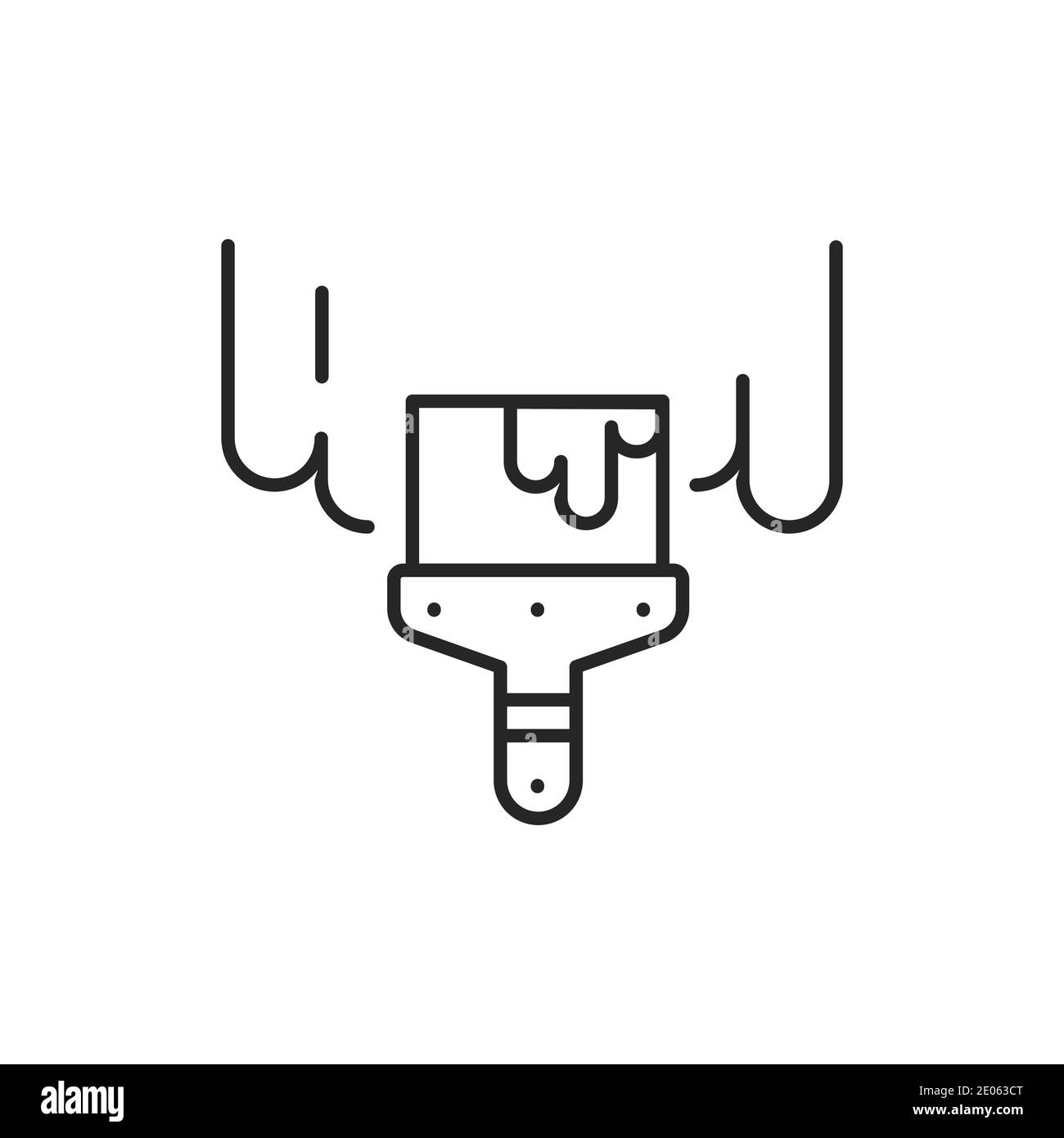 Icône de ligne de couleur pour placoplâtre. Pictogramme pour page Web, application mobile, Promo. Contour modifiable. Illustration de Vecteur