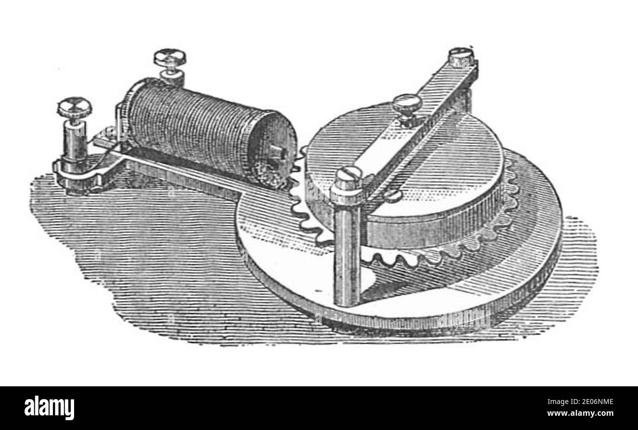 Moteur synchrone le Cour (Rankin Kennedy, installations électriques, vol III, 1903). Banque D'Images