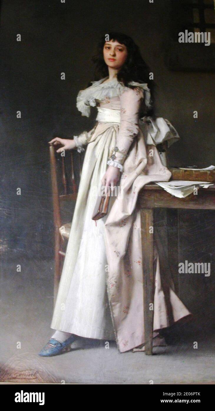 Le dernier Jour de Madame Roland, Jules-Adolphe Goupil, 1880. Banque D'Images