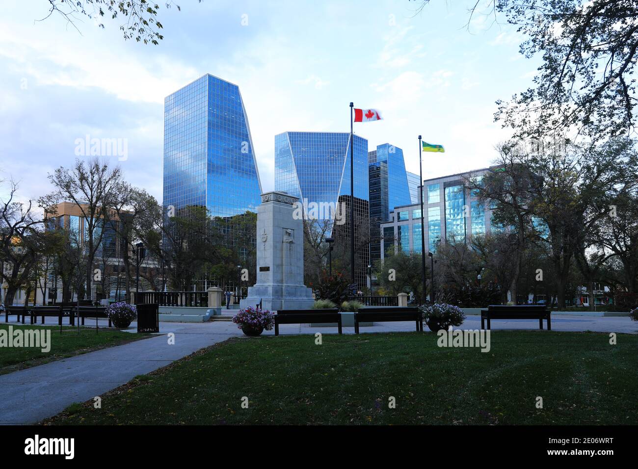 Un centre-ville de Regina, Canada view Banque D'Images