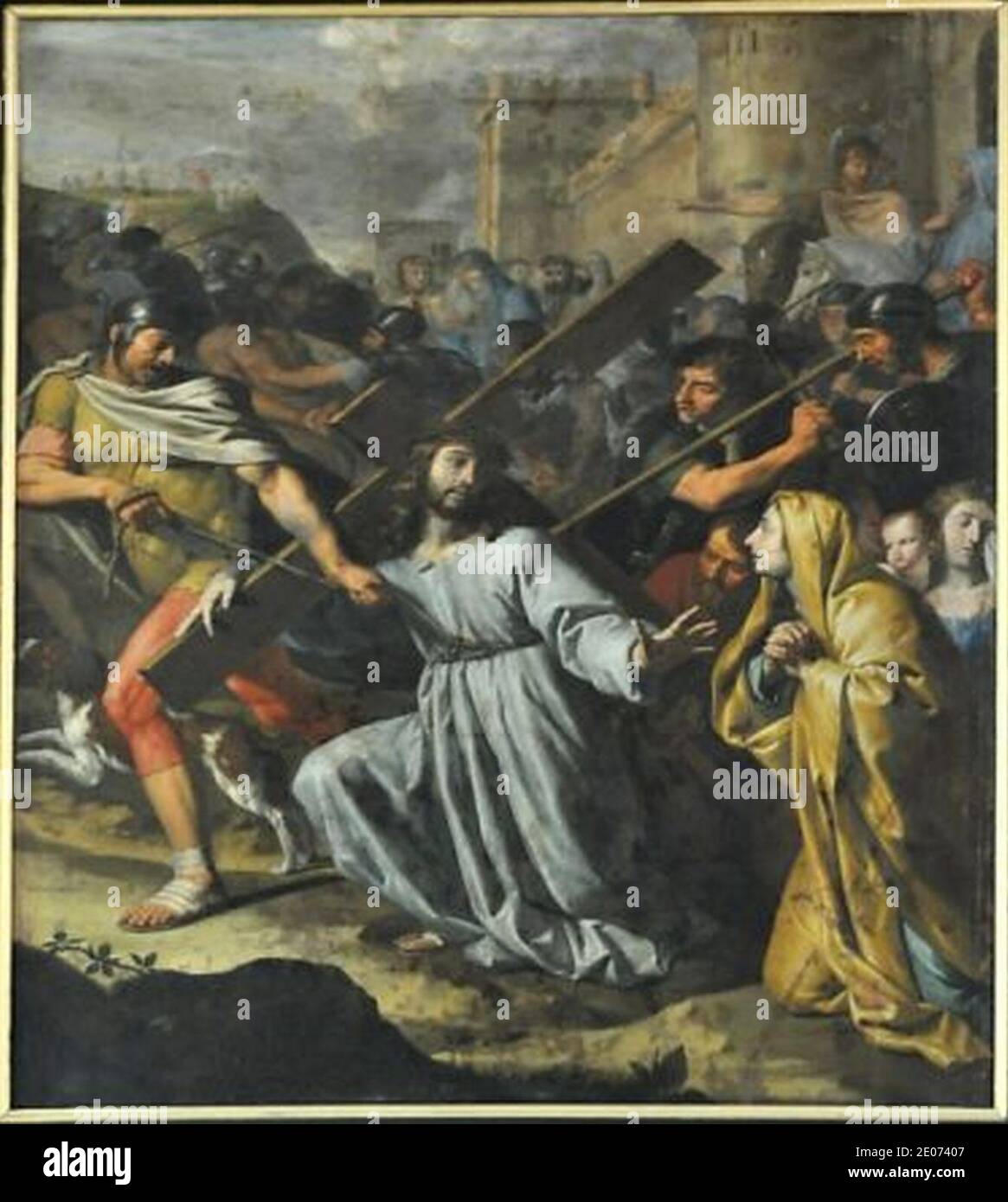 Le Port de croix dans la chapelle St Jean Baptiste. Banque D'Images