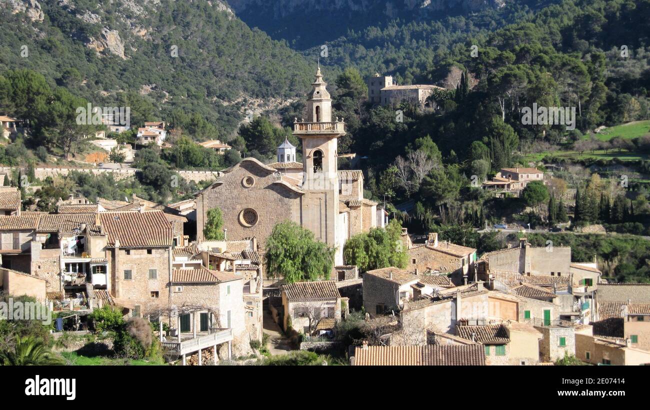 Vue sur Valldemossa Banque D'Images